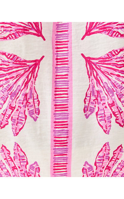 KALINDA OFF THE SHOULDER TOP, PINK BLISS SHADY BABE ENGINEERED WOVEN TOP