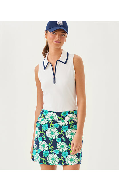 FRIDA HALF ZIP SLEEVELESS, COCONUT