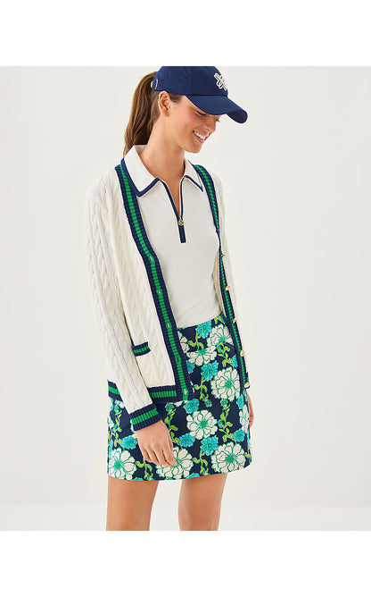 FRIDA HALF ZIP SLEEVELESS, COCONUT
