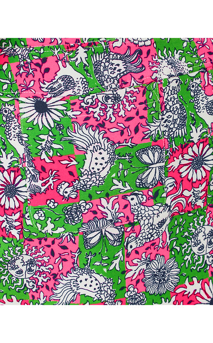 MONICA 15" SKORT UPF 50+, CHERRY BLOSSOM PINK LIL CHICKEN CHECK GOLF