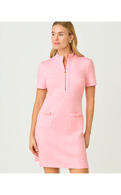 MIRIMA DRESS UPF 50+, HEATHERED CONCH SHELL PINK