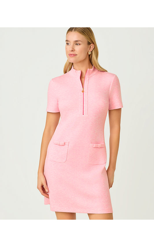 MIRIMA DRESS UPF 50+, HEATHERED CONCH SHELL PINK