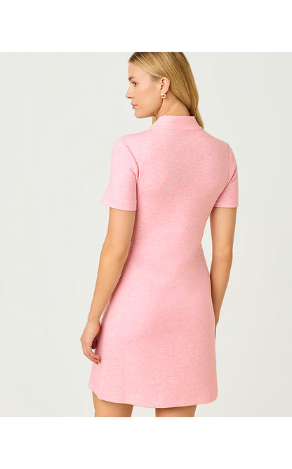 MIRIMA DRESS UPF 50+, HEATHERED CONCH SHELL PINK