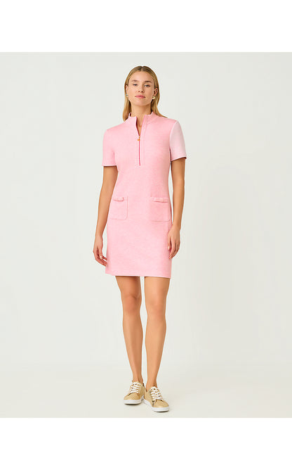 MIRIMA DRESS UPF 50+, HEATHERED CONCH SHELL PINK