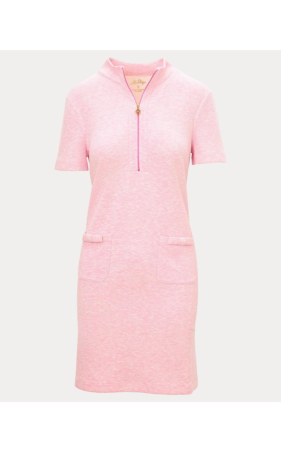 MIRIMA DRESS UPF 50+, HEATHERED CONCH SHELL PINK