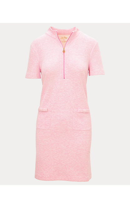 MIRIMA DRESS UPF 50+, HEATHERED CONCH SHELL PINK