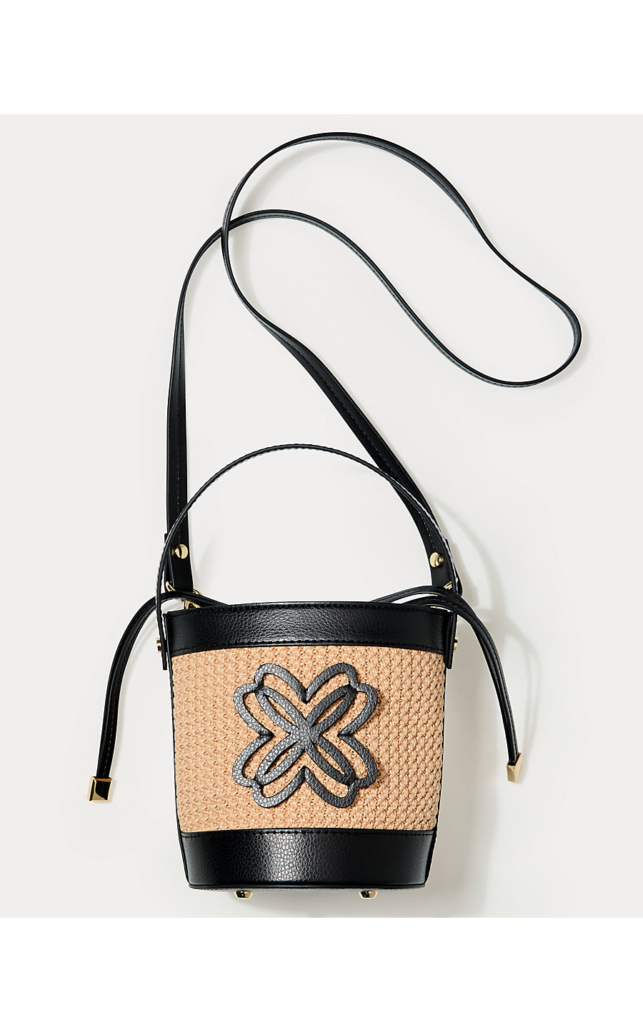 MALIA RAFFIA BUCKET BAG, SUNBAKED TAN