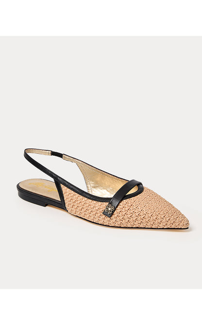 MALIA RAFFIA SLINGBACK, SUNBAKED TAN
