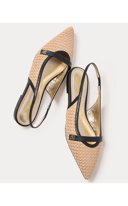 MALIA RAFFIA SLINGBACK, SUNBAKED TAN