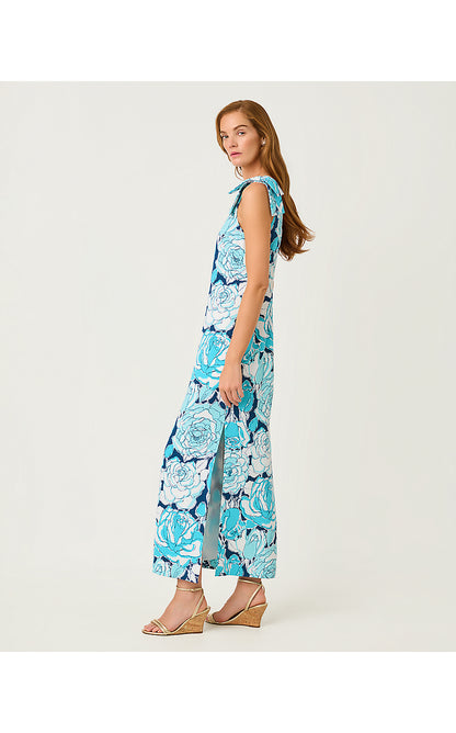 BERNICE MAXI DRESS, CAPRI BLUE ROSANNA