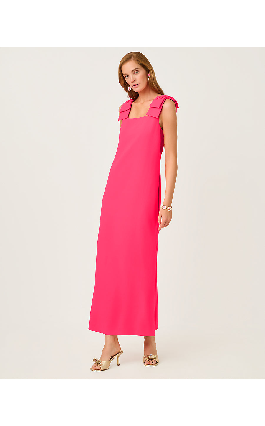 BERNICE MAXI DRESS, LIPSTICK PINK