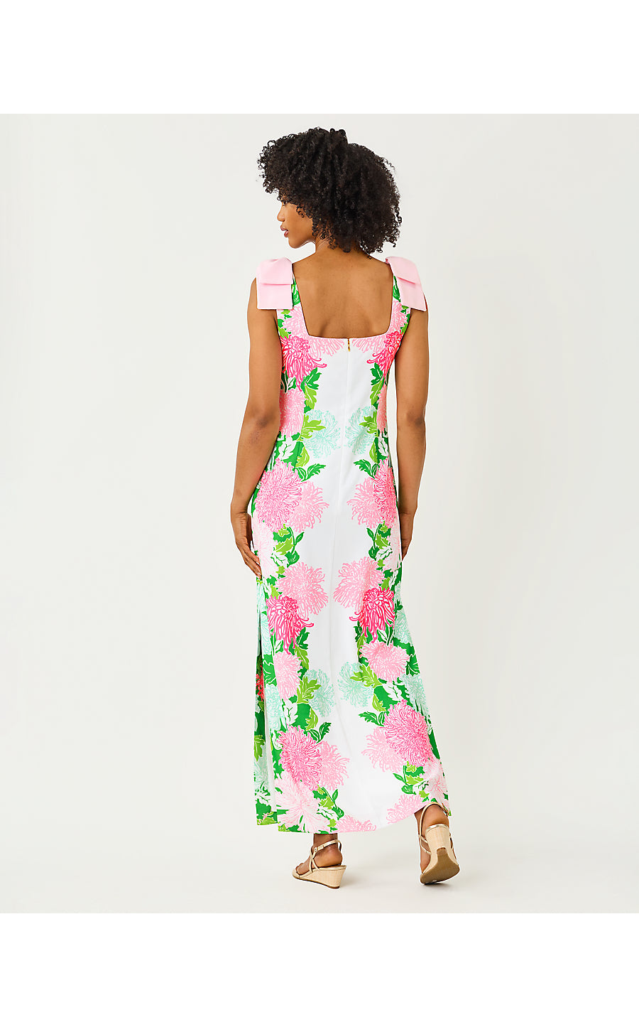 BERNICE MAXI DRESS, TERRACE GREEN GO WITH THE FLOW ENGINEERED WOVEN MAXI
