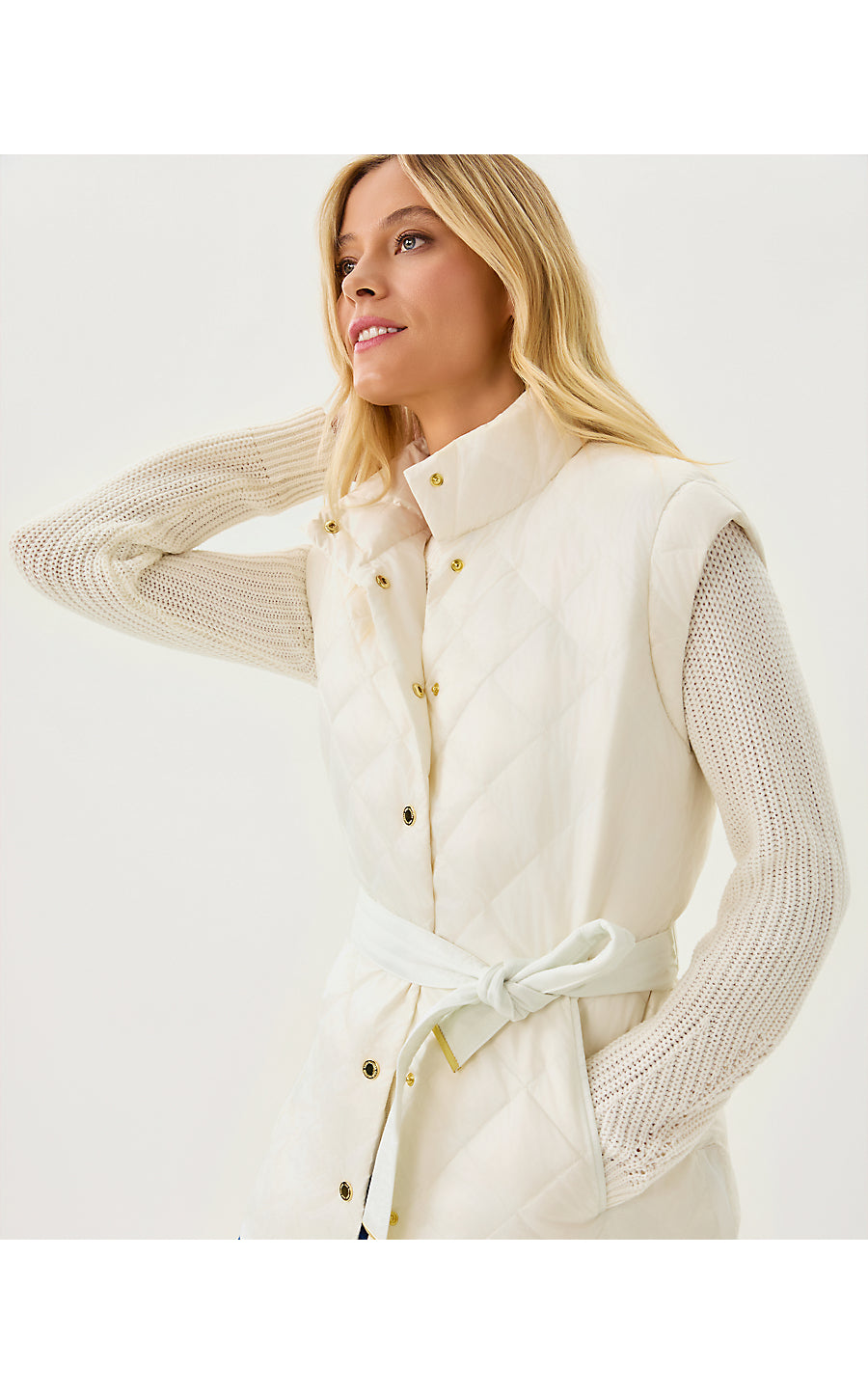 ADENNA VEST, COCONUT