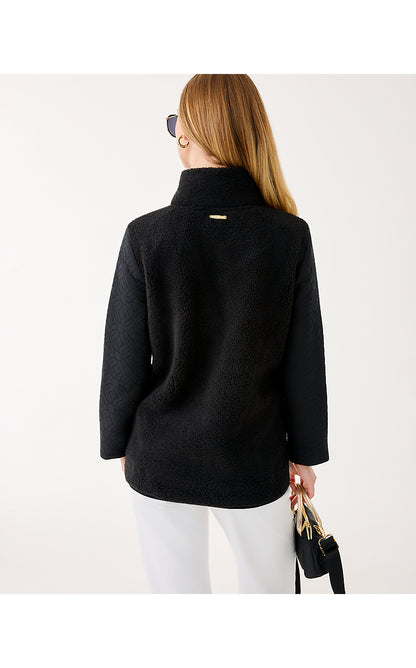HELAINA SHERPA JACKET, NOIR