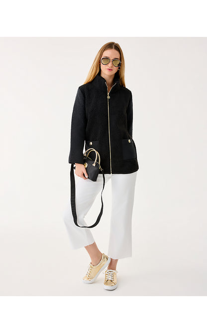 HELAINA SHERPA JACKET, NOIR
