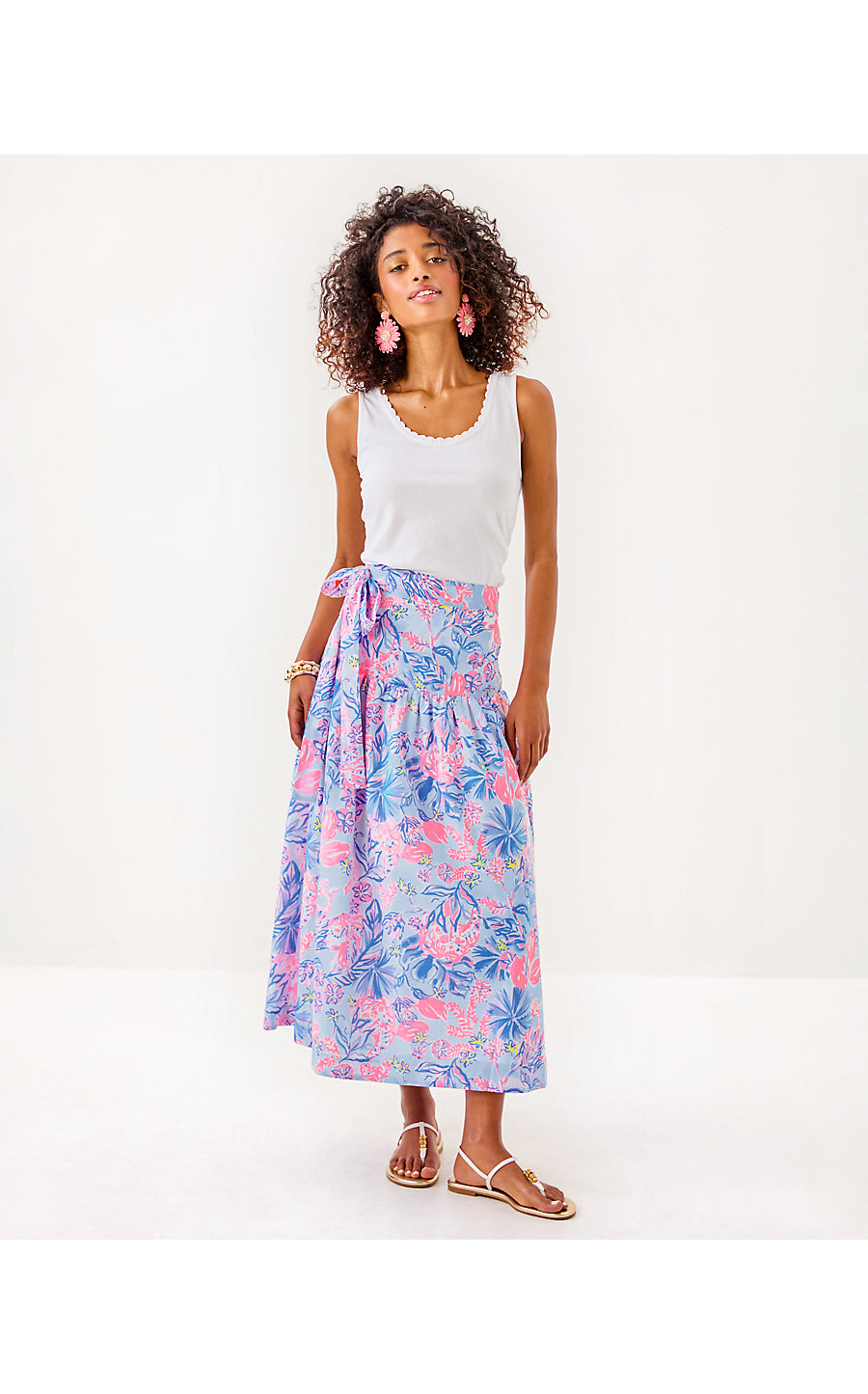 CORINA MIDI SKIRT, MULTI ELEPHANT SPLASH