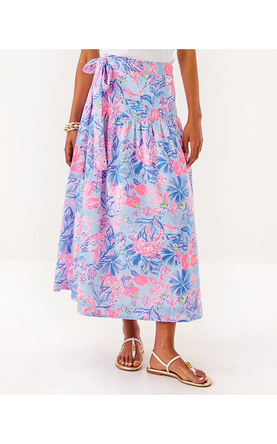 CORINA MIDI SKIRT, MULTI ELEPHANT SPLASH