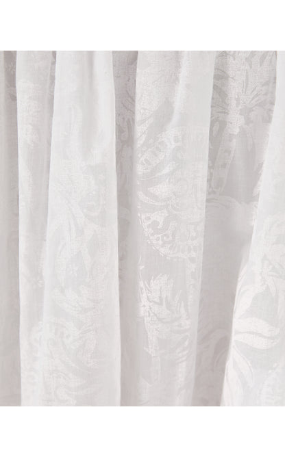 CORINA MIDI SKIRT, RESORT WHITE CATCHIN RAYS OVERPRINT