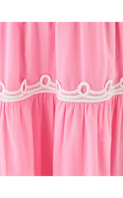 zanna cotton midi dress ZANNA COTTON MIDI DRESS, CONCH SHELL PINK