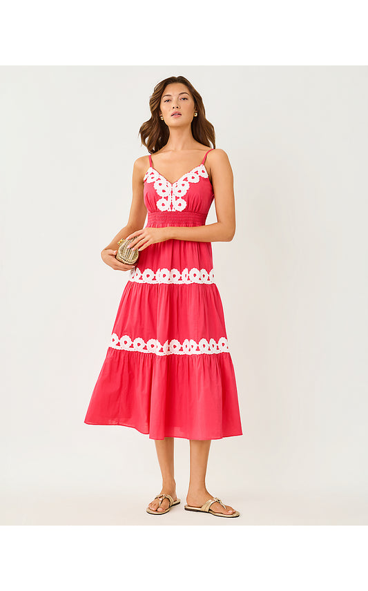 ZANNA MIDI DRESS, PARADISE PUNCH