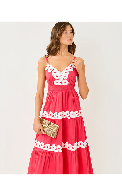 ZANNA MIDI DRESS, PARADISE PUNCH