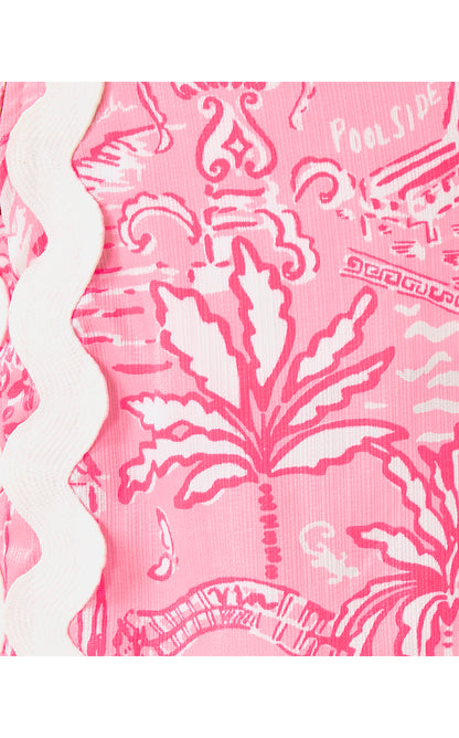 SARISSA STRETCH SHORT, CONCH SHELL PINK PENNYS PLAYGROUND