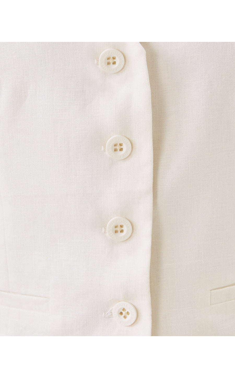 BLEECKER LINEN VEST, RESORT WHITE