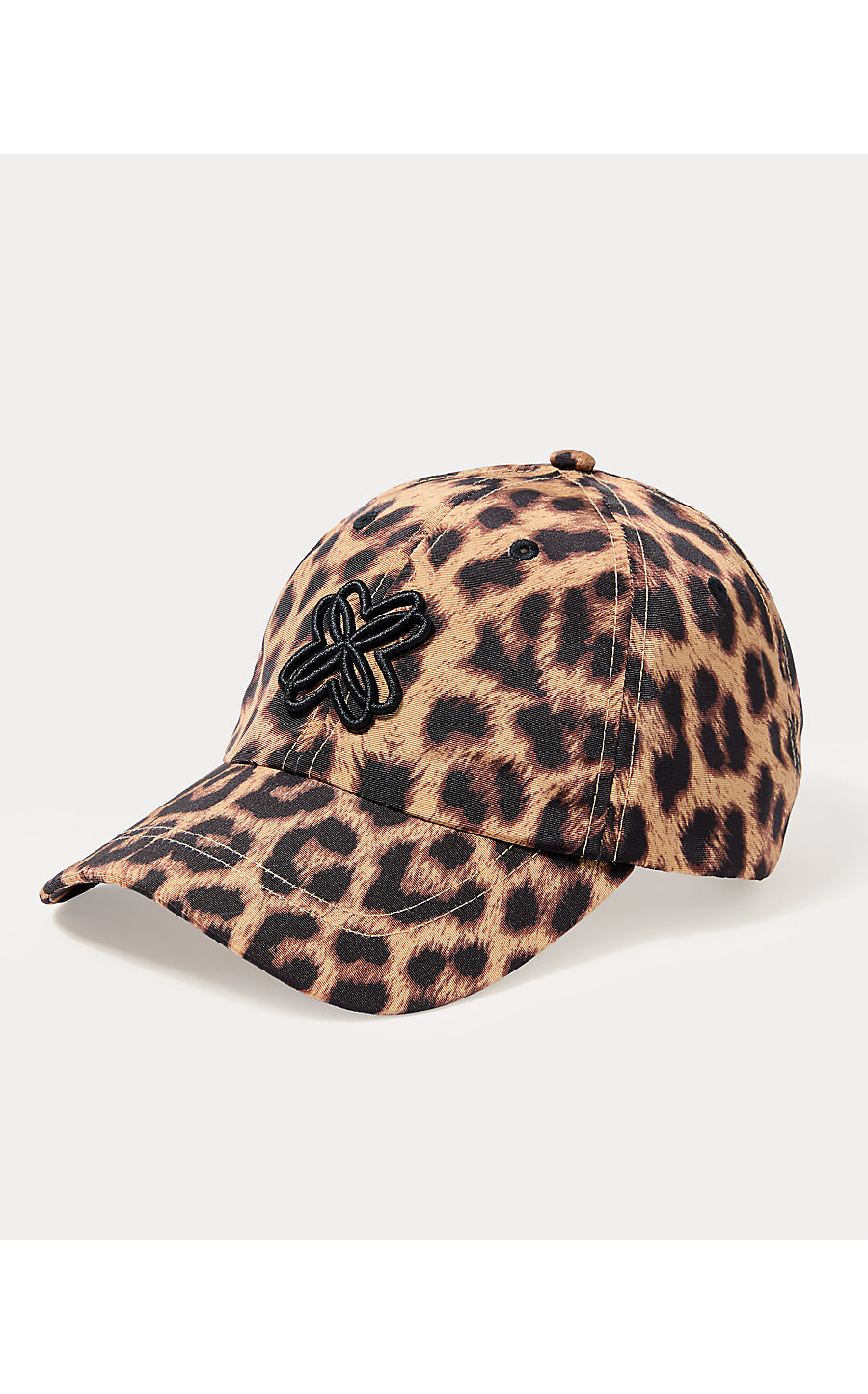 LOGO RUN AROUND HAT, MULTI LEOPARD FAILLE ACCESSORIES
