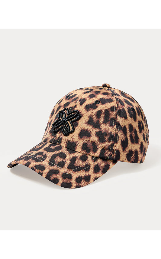 LOGO RUN AROUND HAT, MULTI LEOPARD FAILLE ACCESSORIES