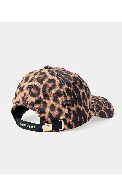 LOGO RUN AROUND HAT, MULTI LEOPARD FAILLE ACCESSORIES