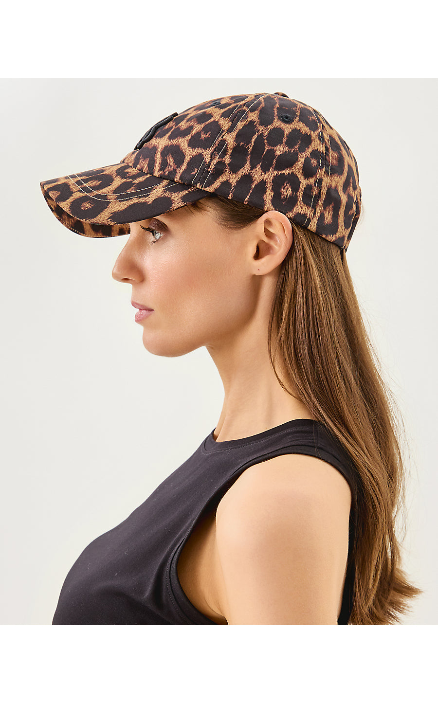 LOGO RUN AROUND HAT, MULTI LEOPARD FAILLE ACCESSORIES