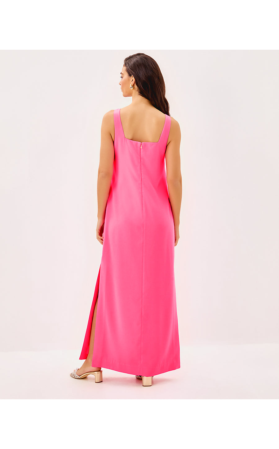 fitted lace wedding dress BRIA MAXI DRESS, SUNKISSED PINK