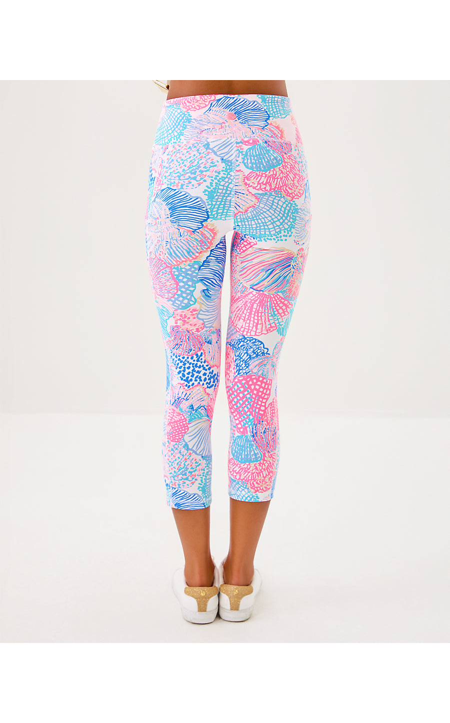 WEEKENDER HIGH RISE CROP UPF 50+, MULTI ROAR OF THE SEAS