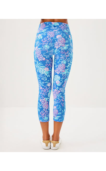WEEKENDER HIGH RISE CROP UPF 50+, SUNWASHED BLUE CITRUS CRUSH