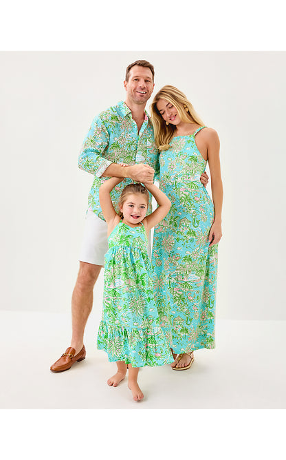KYLEIGH MAXI DRESS, FRESH WATER BLUE SUNBATHERS BLISS