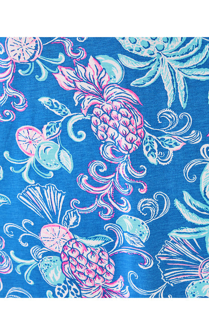 KYLEIGH MAXI DRESS, SUNWASHED BLUE CITRUS CRUSH