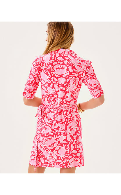 IBBY SKIRTED ROMPER, CANE CORAL CRAB COLLAB ENGINEERED ROMPER