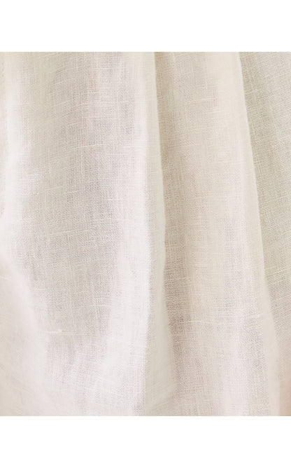 DEWEY LINEN SHORT, RESORT WHITE
