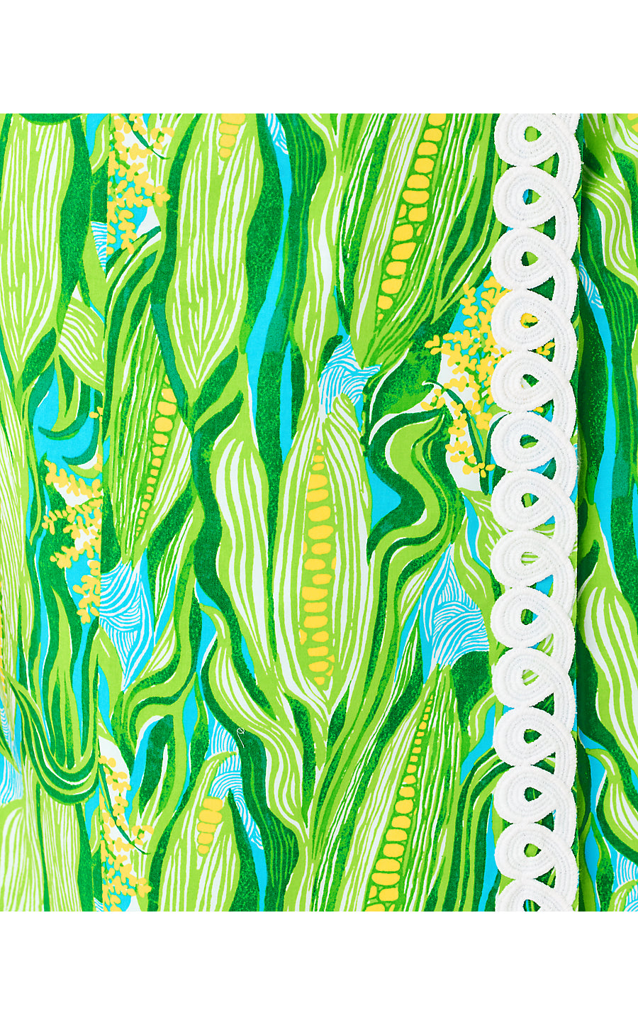 FRESIA STRETCH MAXI SHIFT, TURQUOISE TIDE SWEET CORN