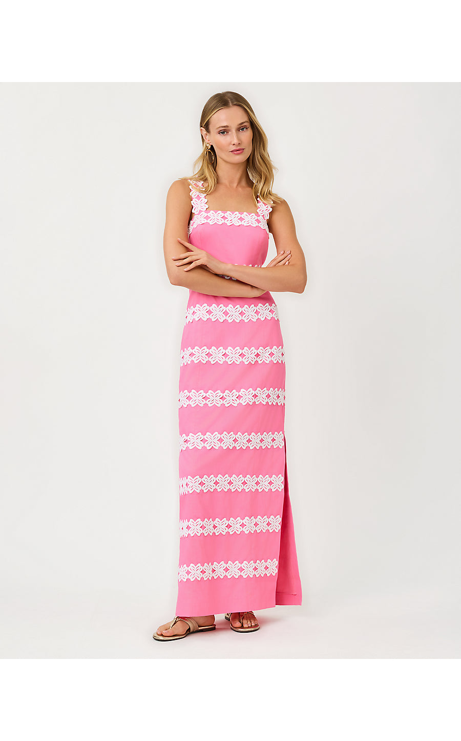 DAVIS MAXI DRESS, CONFETTI PINK
