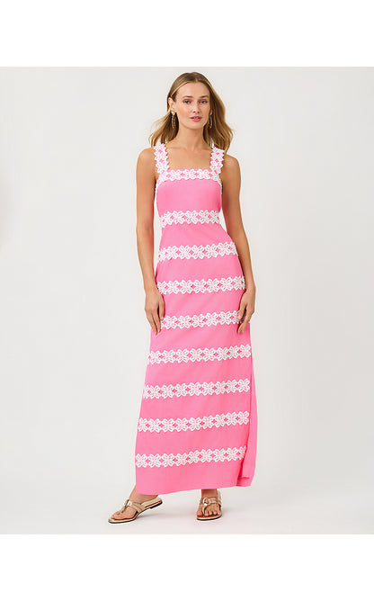 DAVIS MAXI DRESS, CONFETTI PINK