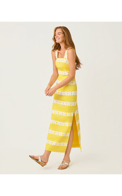 DAVIS MAXI DRESS, ESTELLE YELLOW