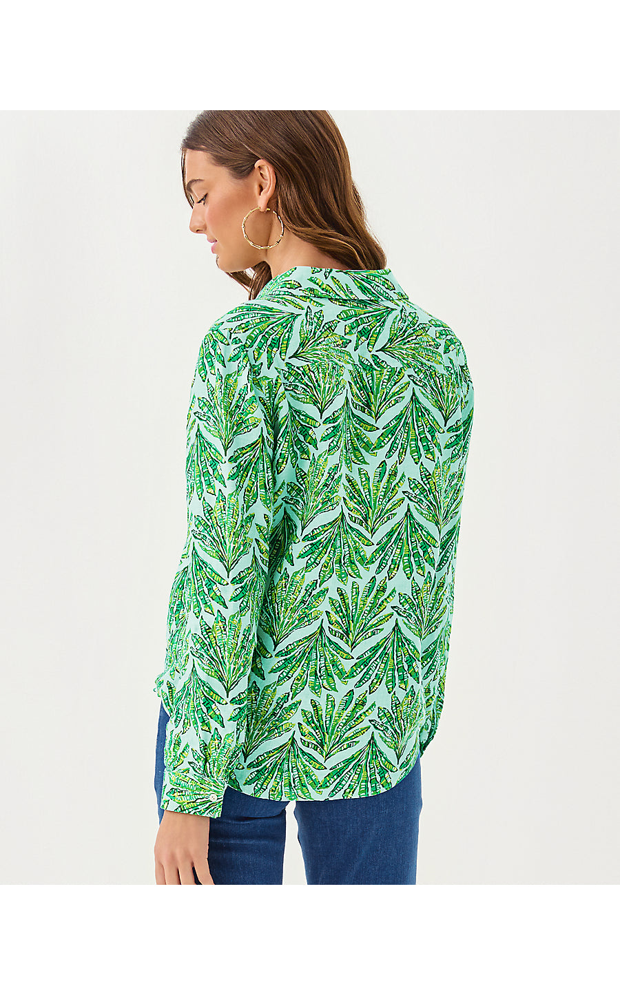 SEA VIEW BUTTON DOWN, KITTS GREEN SHADY BABE