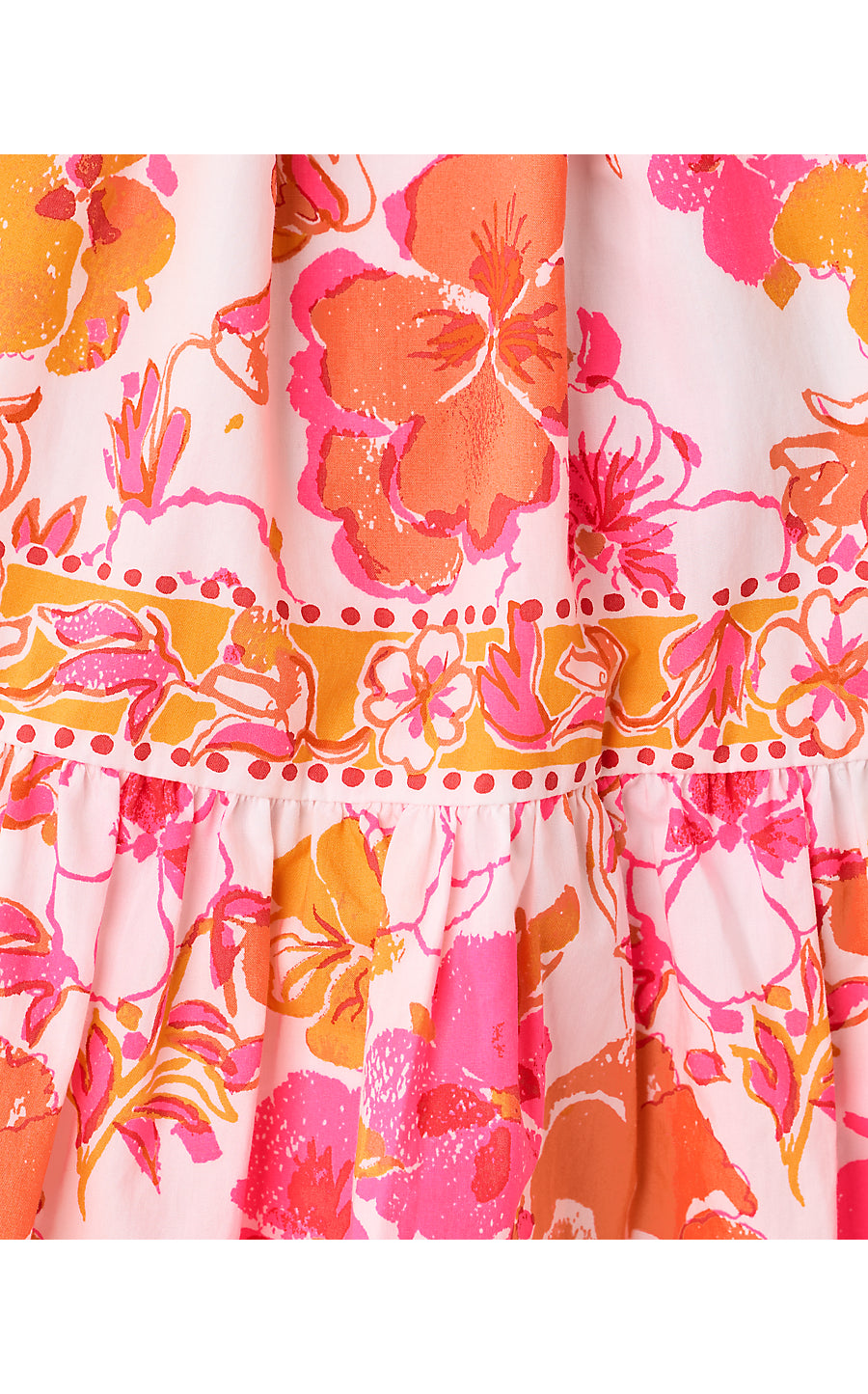 DRENA DRESS, RESORT WHITE PANSY FANSY ENGINEERED WOVEN DRESS