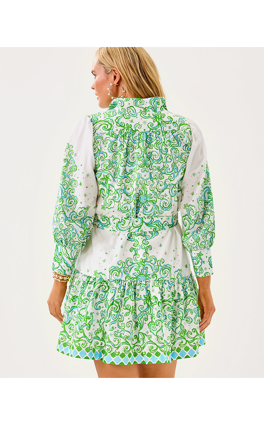 DRENA DRESS, RESORT WHITE SOL MATES ENGINEERED DRESS