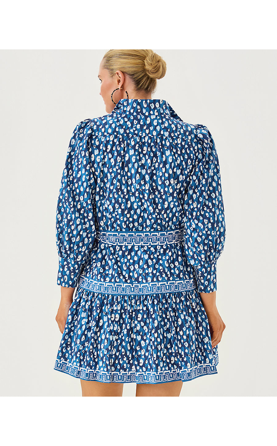 DRENA DRESS, STARLIGHT NAVY YOURE AN ANIMAL ENGINEERED WOVEN DRESS