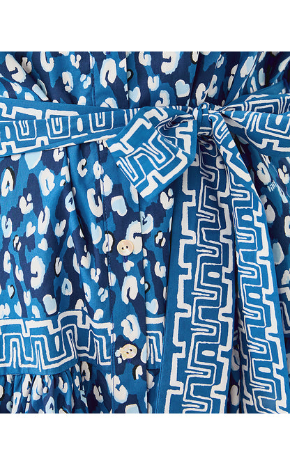 DRENA DRESS, STARLIGHT NAVY YOURE AN ANIMAL ENGINEERED WOVEN DRESS