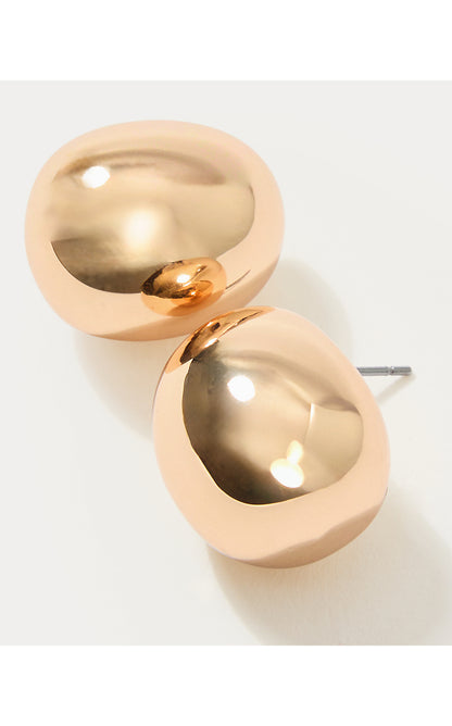 IRISISTABLE EARRINGS, GOLD METALLIC