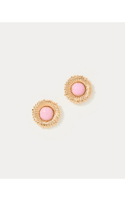 ONE FINAL FLING STUD EARRING, PINK BLISS