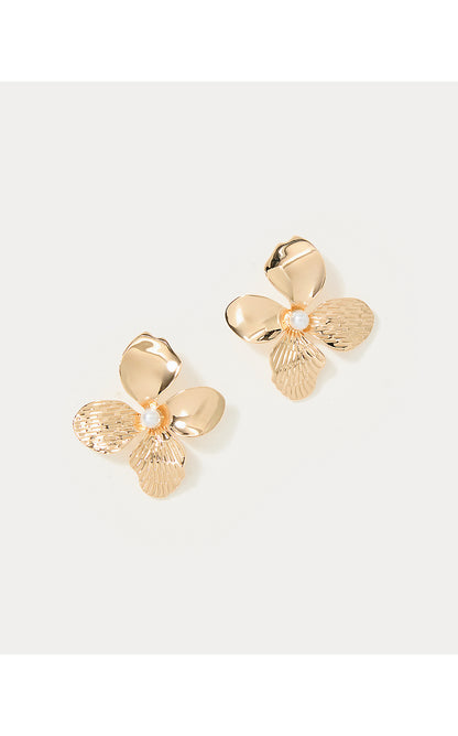 SHADY BABE EARRINGS, GOLD METALLIC